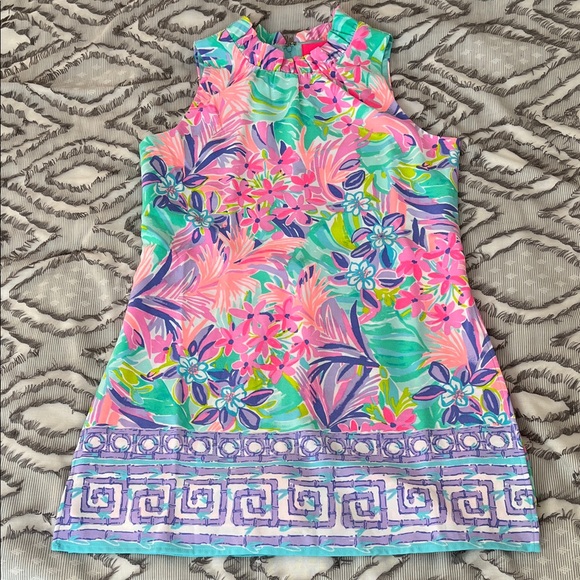 Lilly Pulitzer Adalina Ruffle Romper Women’s Dress/Romper - Pink, Green, Purple - Picture 5 of 8